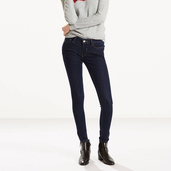 Levi's 535 leggings, dark wash, size 11 - Picture 1 of 5